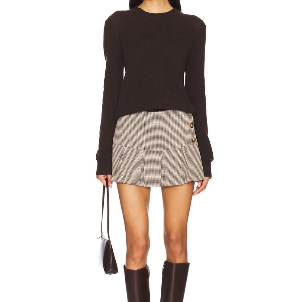 Elegant Checkered Mini Skirt